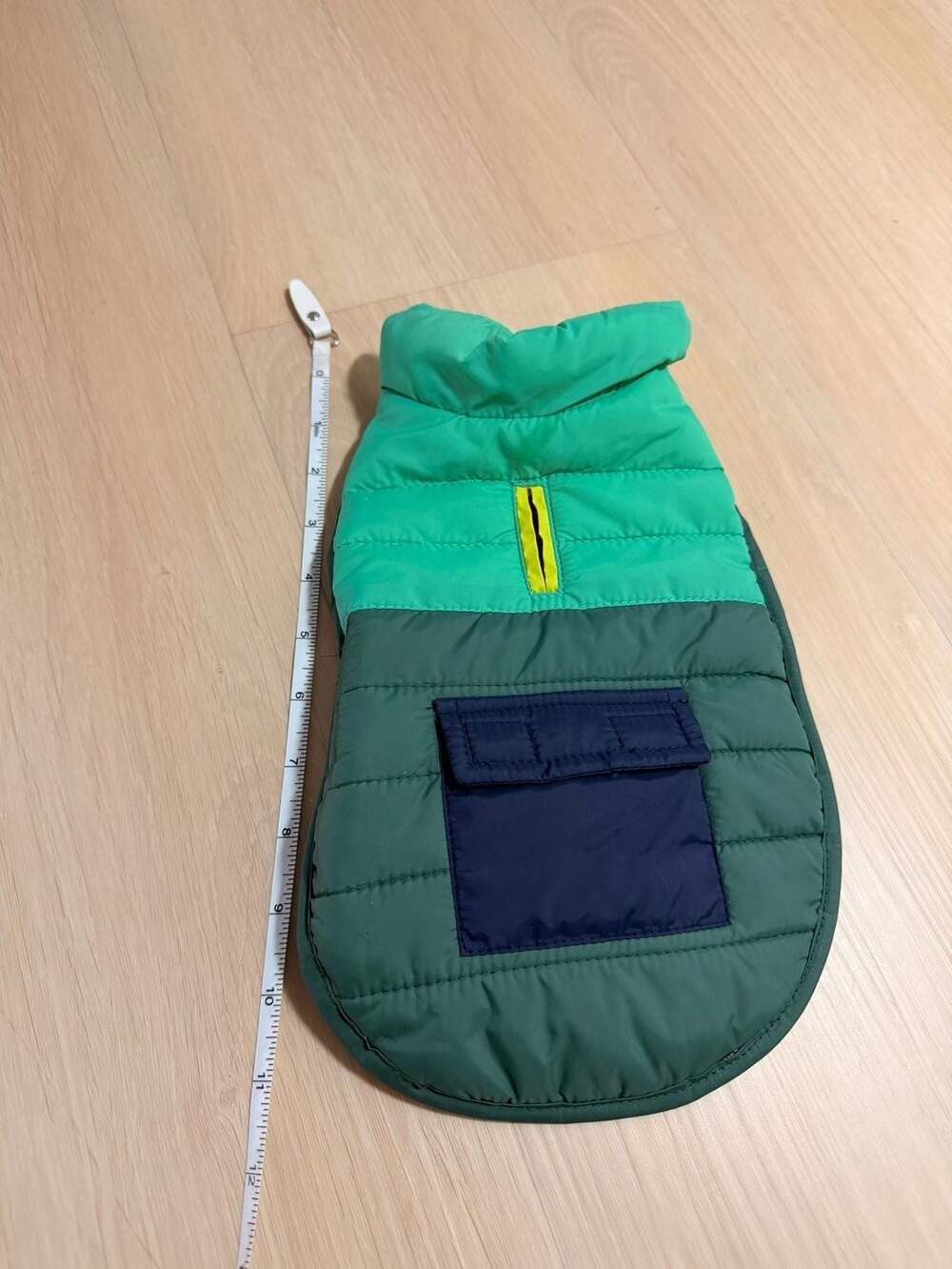 Dog Puffer Vest Size XS Green